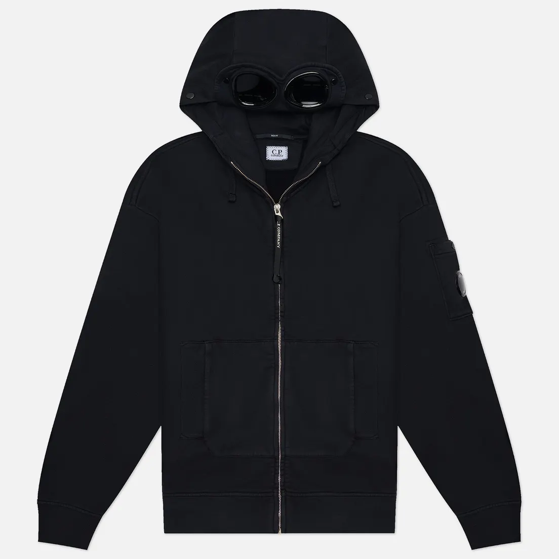 C.P. Company Мужская толстовка Brushed And Emerized Diagonal Fleece Boxy Goggle