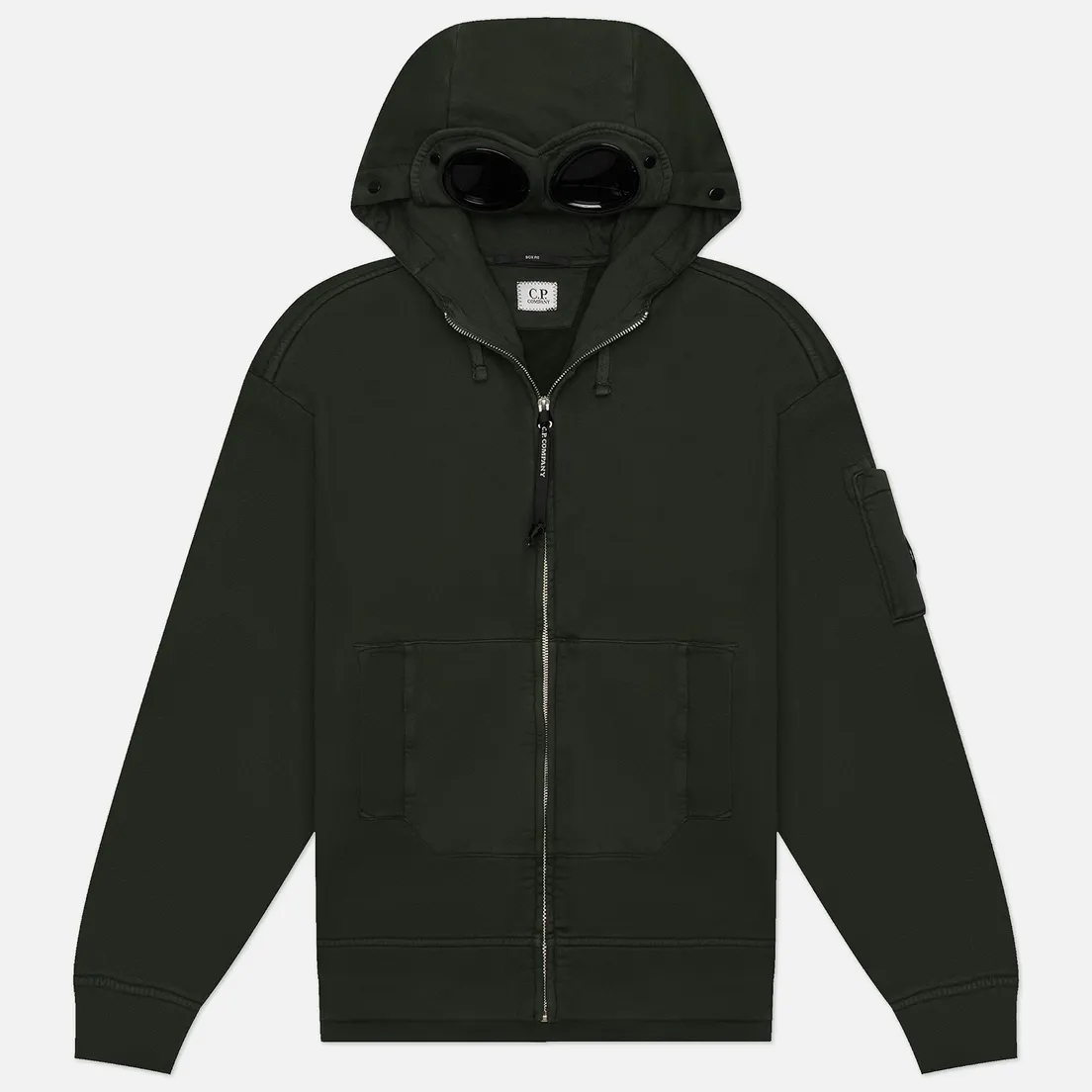 C.P. Company Мужская толстовка Brushed And Emerized Diagonal Fleece Boxy Goggle