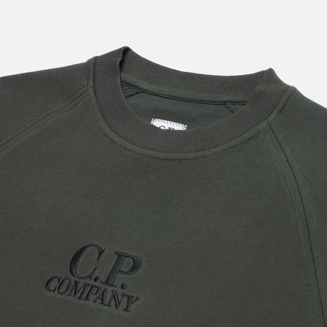 C.P. Company Мужская толстовка Diagonal Raised Fleece Crew Neck Logo