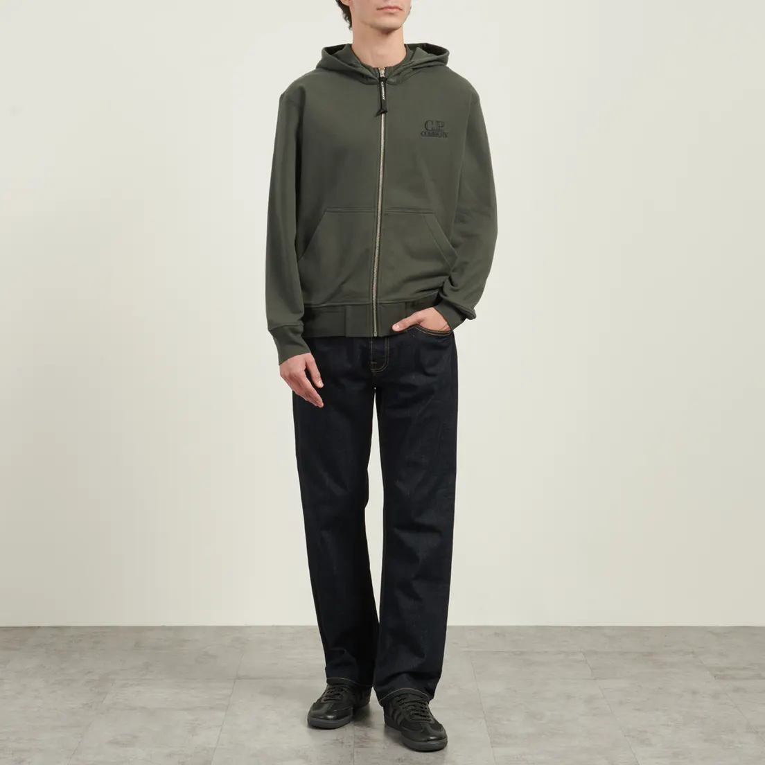 C.P. Company Мужская толстовка Diagonal Raised Fleece Logo Hoodie