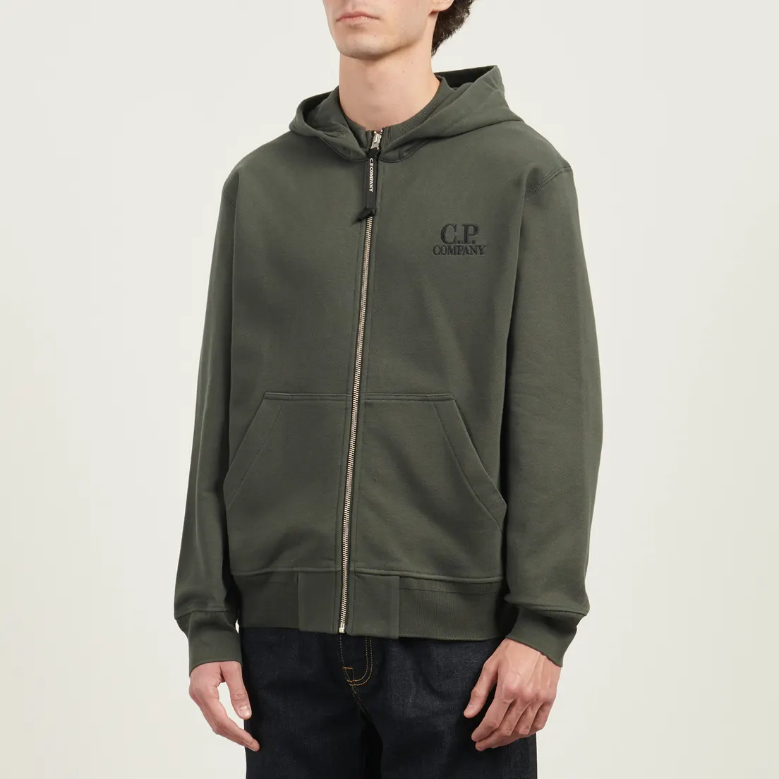 C.P. Company Мужская толстовка Diagonal Raised Fleece Logo Hoodie