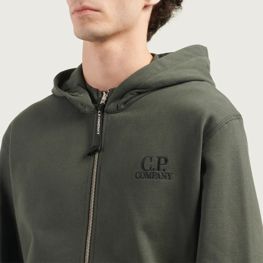 C.P. Company Мужская толстовка Diagonal Raised Fleece Logo Hoodie
