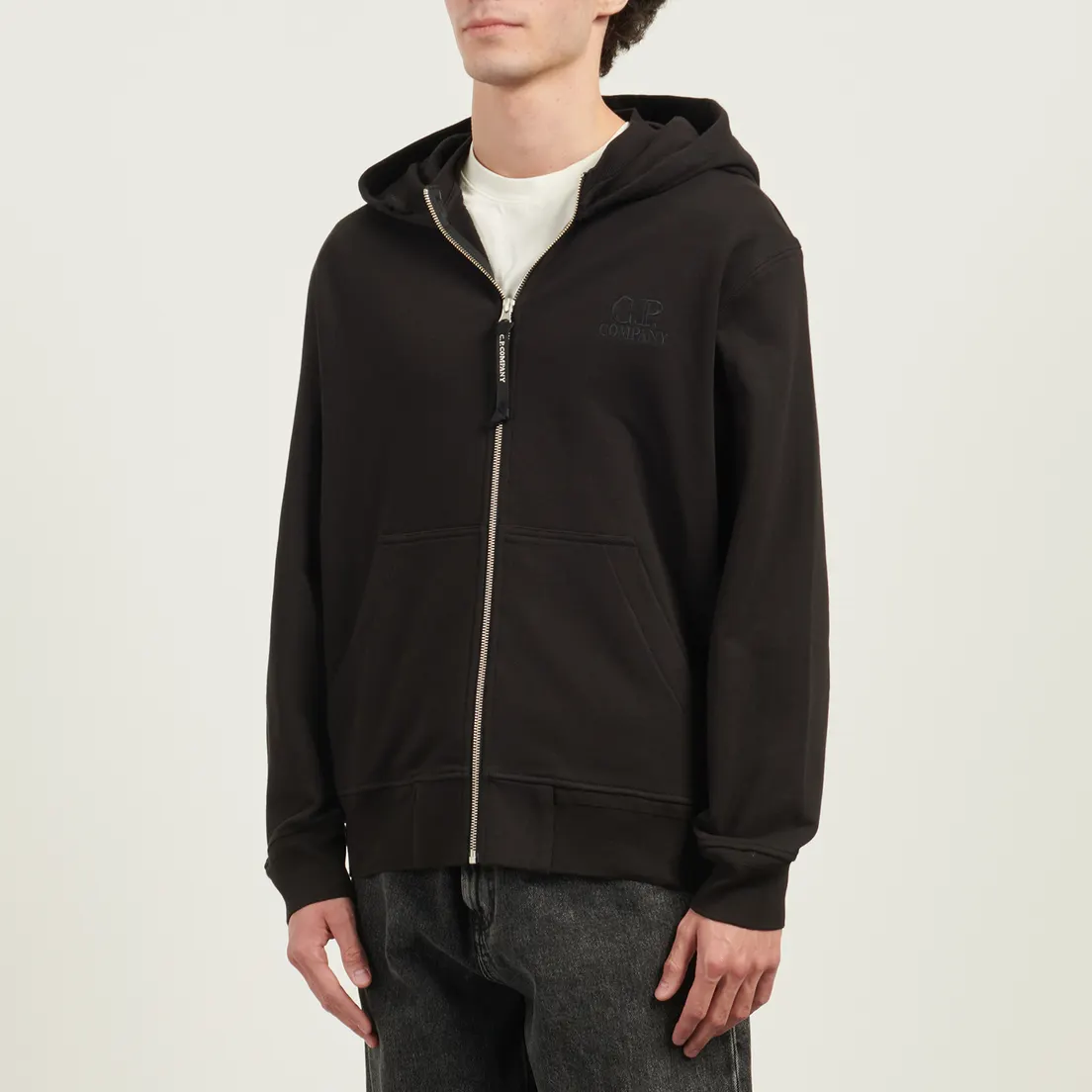 C.P. Company Мужская толстовка Diagonal Raised Fleece Logo Hoodie