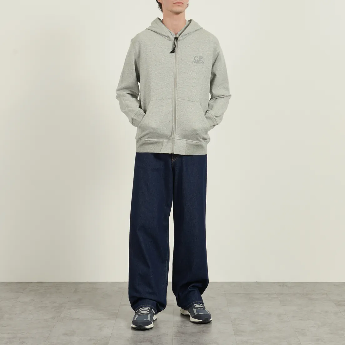 C.P. Company Мужская толстовка Diagonal Raised Fleece Logo Hoodie