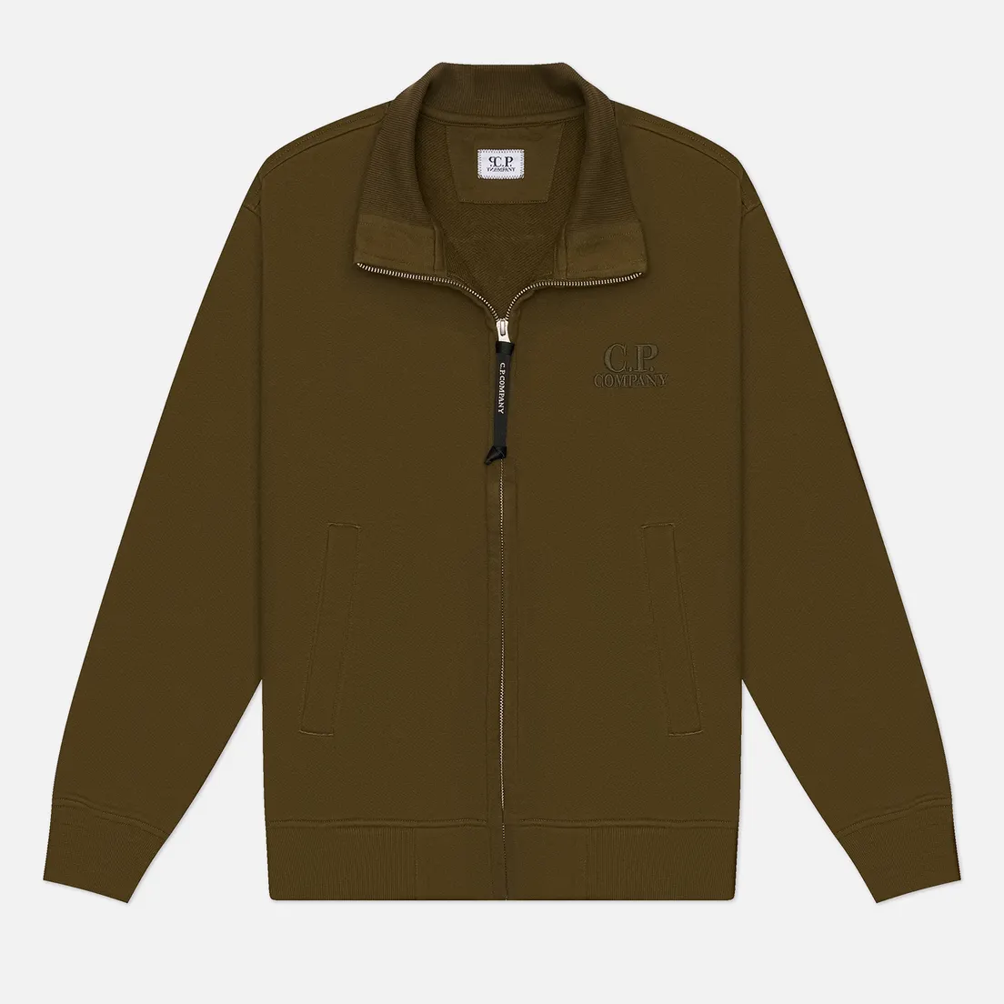 C.P. Company Мужская толстовка Diagonal Raised Fleece Zip Logo