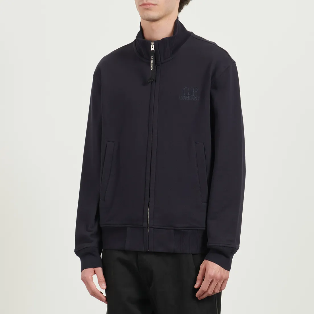 C.P. Company Мужская толстовка Diagonal Raised Fleece Zip Logo