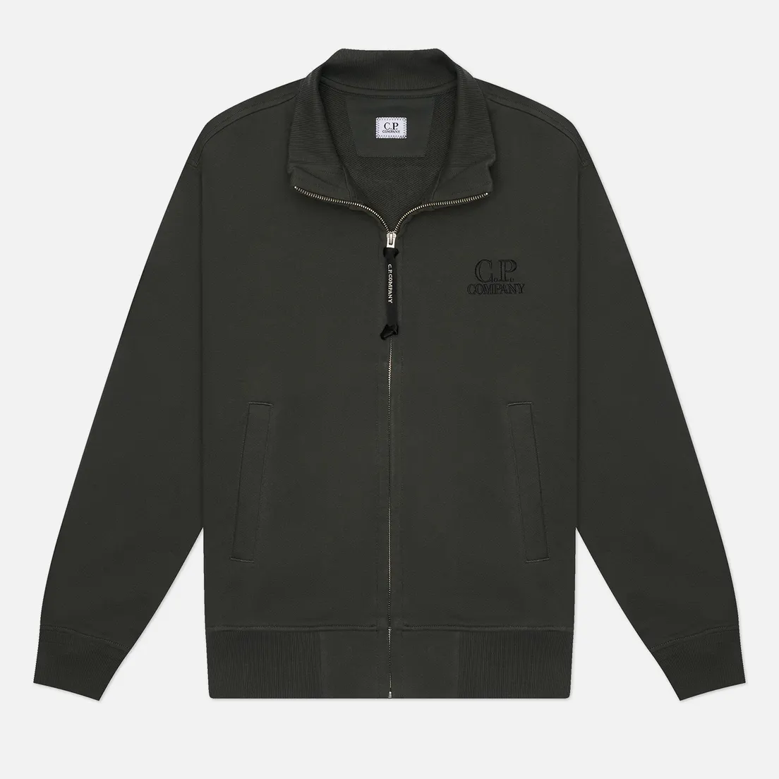 C.P. Company Мужская толстовка Diagonal Raised Fleece Zip Logo