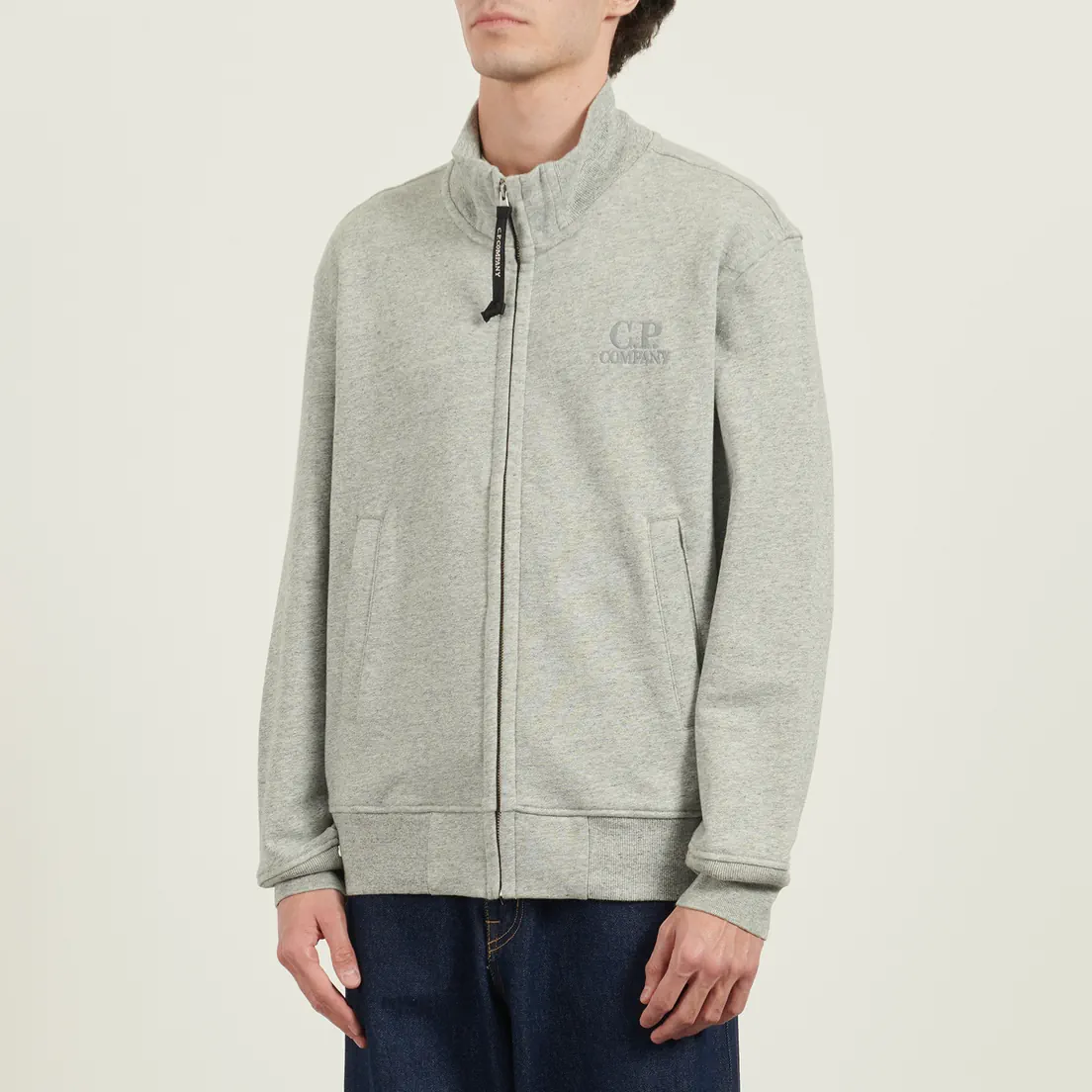 C.P. Company Мужская толстовка Diagonal Raised Fleece Zip Logo