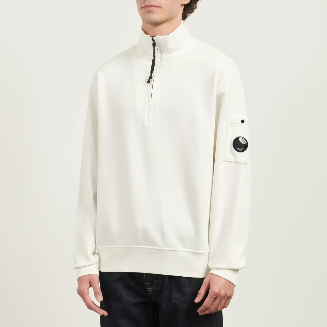 C.P. Company Мужская толстовка Brushed And Emerized Diagonal Fleece Half Zip