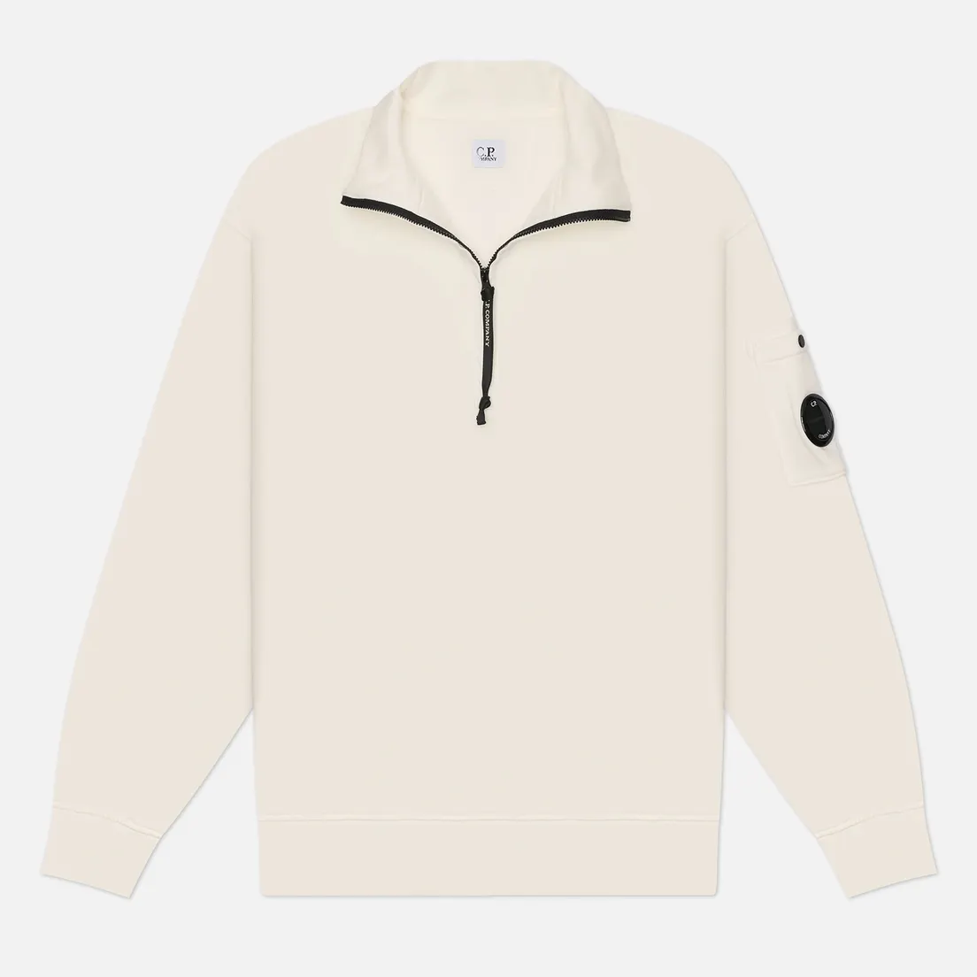 C.P. Company Мужская толстовка Brushed And Emerized Diagonal Fleece Half Zip