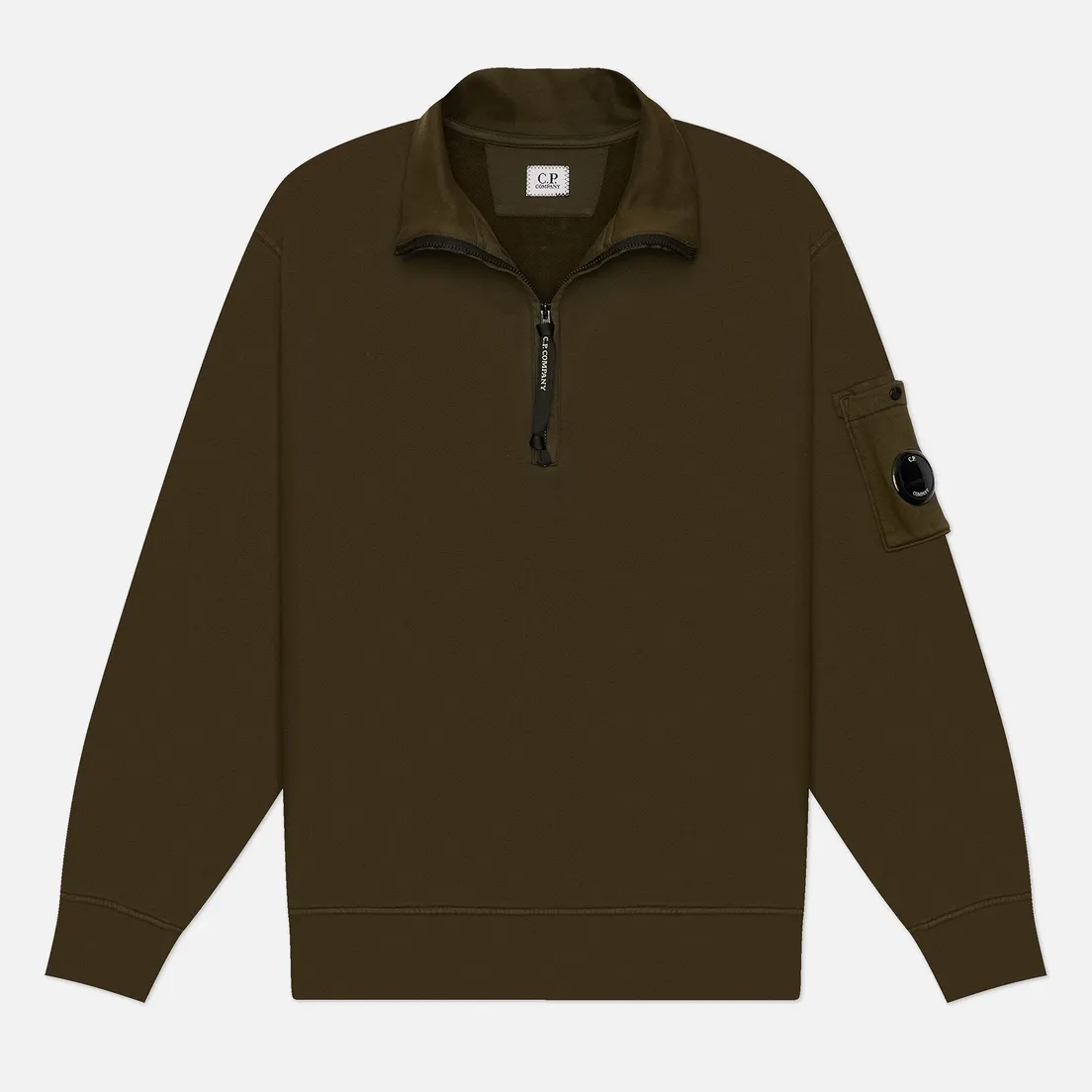 C.P. Company Мужская толстовка Brushed And Emerized Diagonal Fleece Half Zip