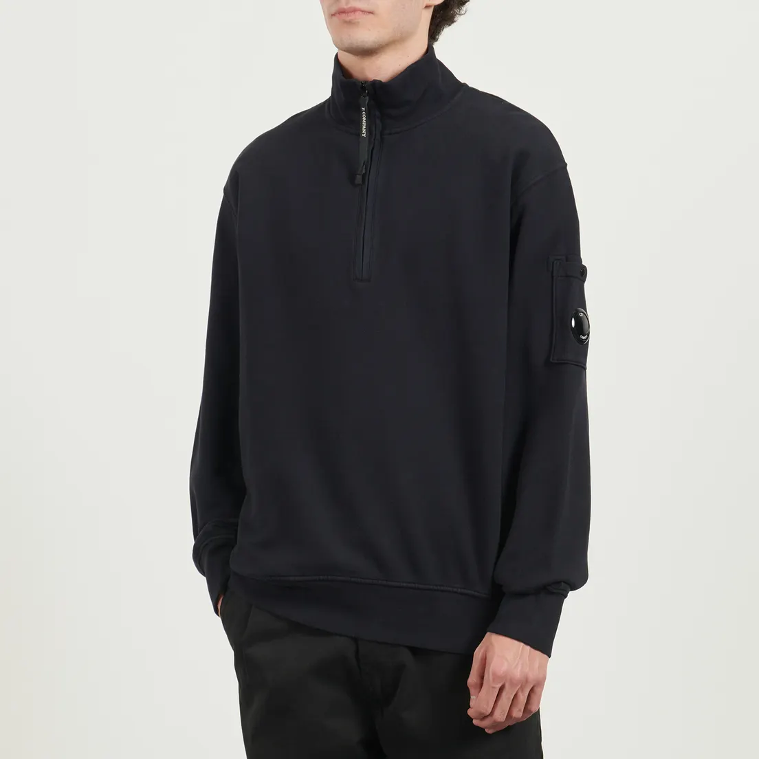 C.P. Company Мужская толстовка Brushed And Emerized Diagonal Fleece Half Zip