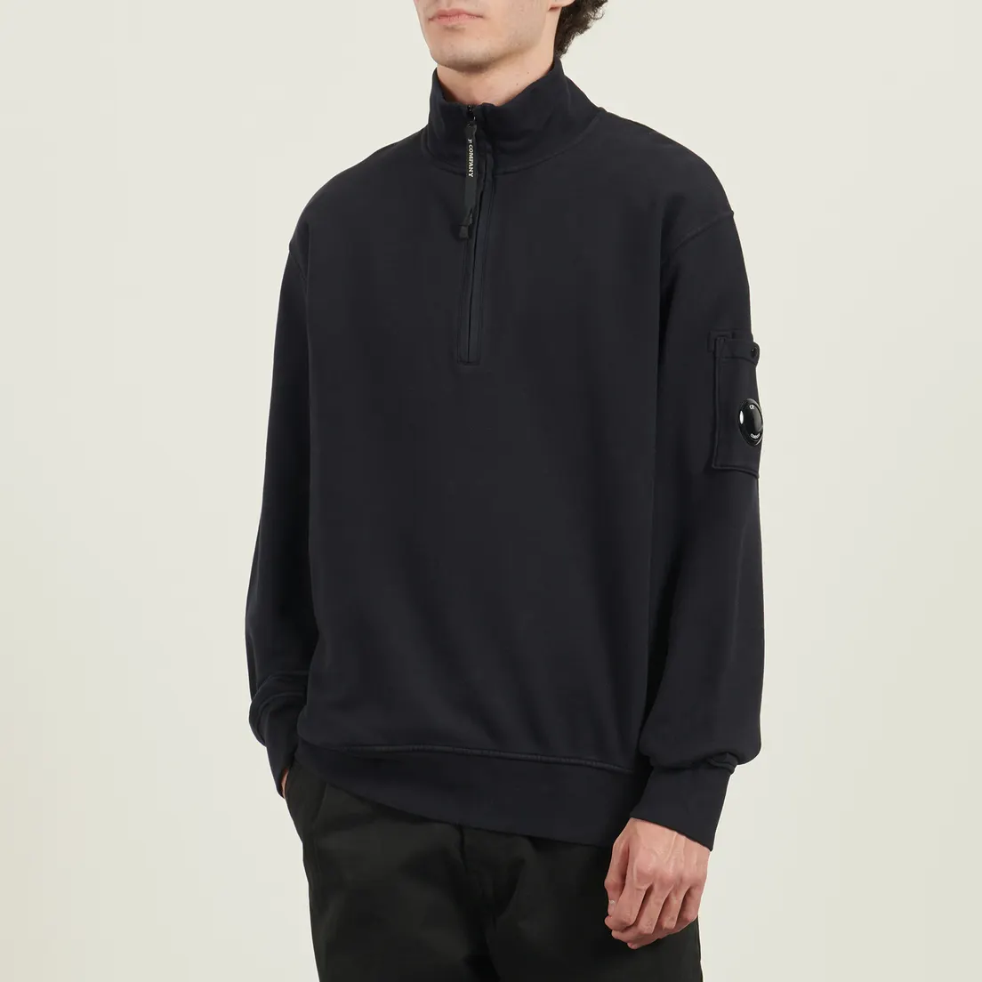 C.P. Company Мужская толстовка Brushed And Emerized Diagonal Fleece Half Zip