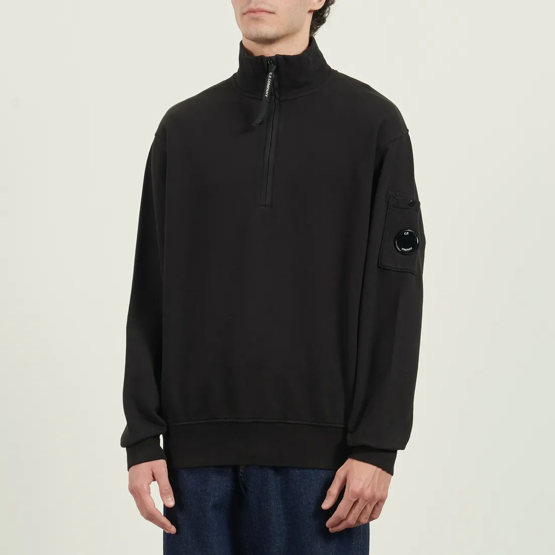 C.P. Company Мужская толстовка Brushed And Emerized Diagonal Fleece Half Zip