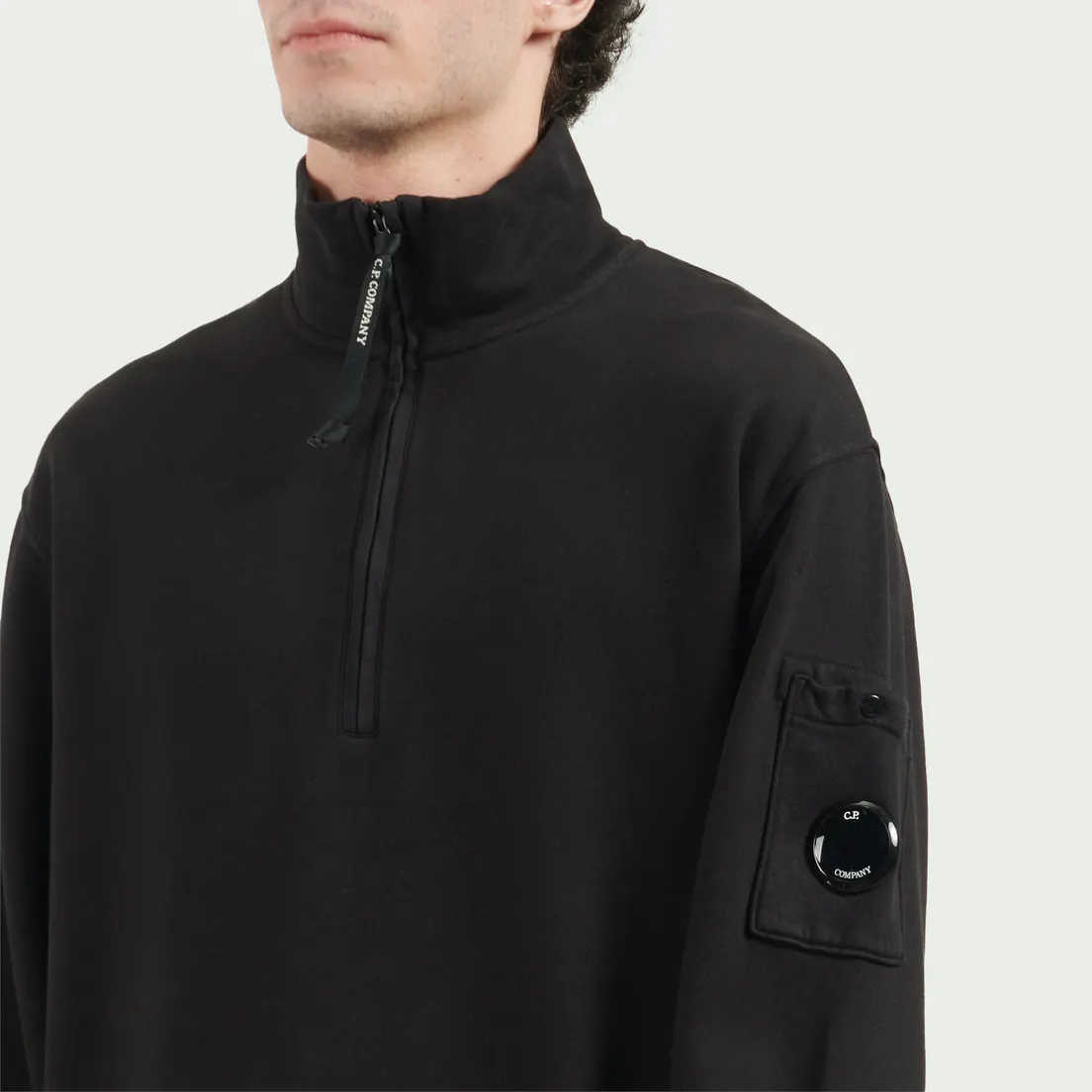 C.P. Company Мужская толстовка Brushed And Emerized Diagonal Fleece Half Zip