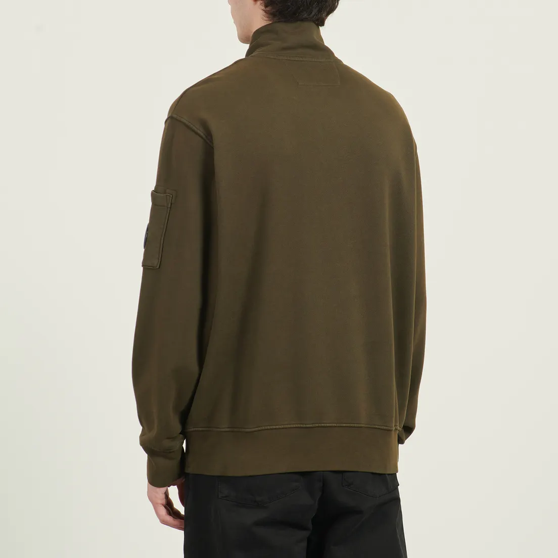 C.P. Company Мужская толстовка Diagonal Raised Fleece Half Zip Lens