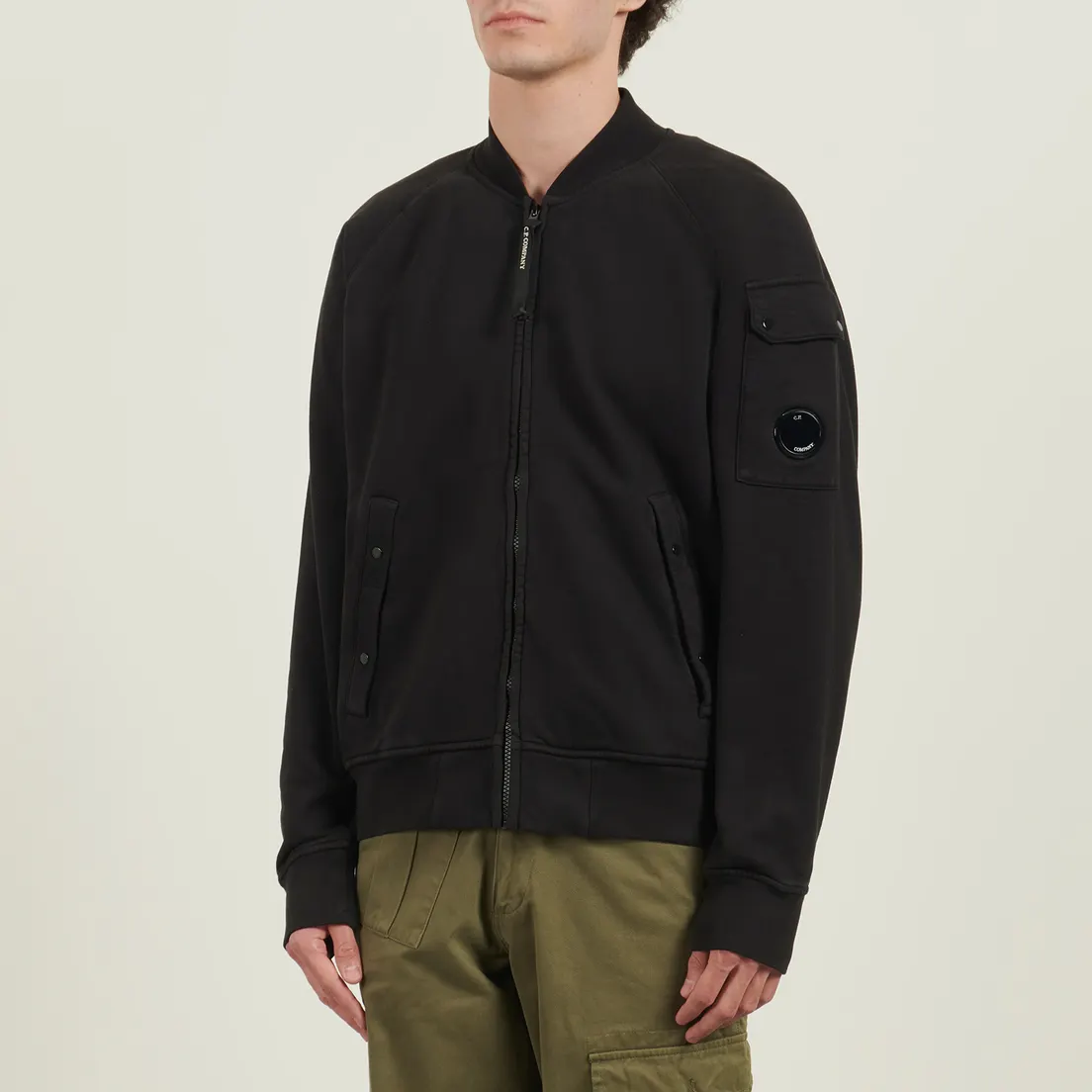 C.P. Company Мужская толстовка Brushed And Emerized Diagonal Fleece Bomber