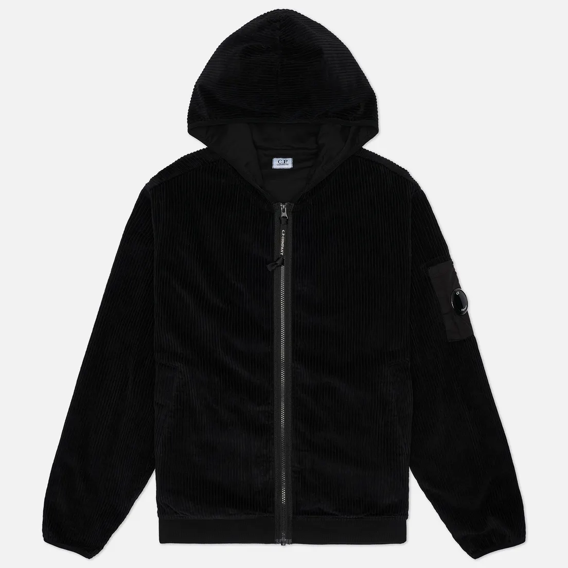 C.P. Company Мужская толстовка Corduroy 350 Lens Zip Hoodie