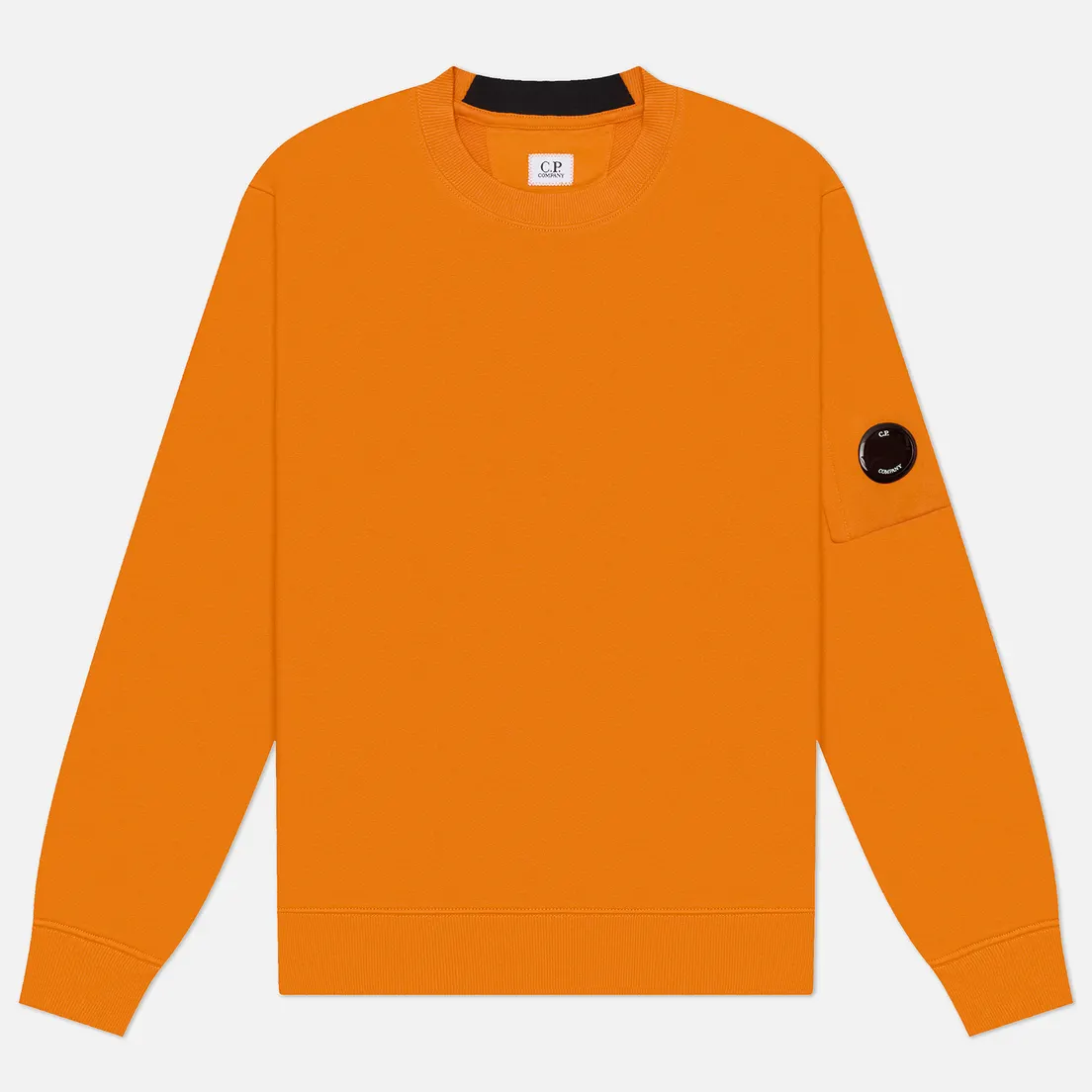 C.P. Company Мужская толстовка Diagonal Raised Fleece Crew Neck Lens Regular