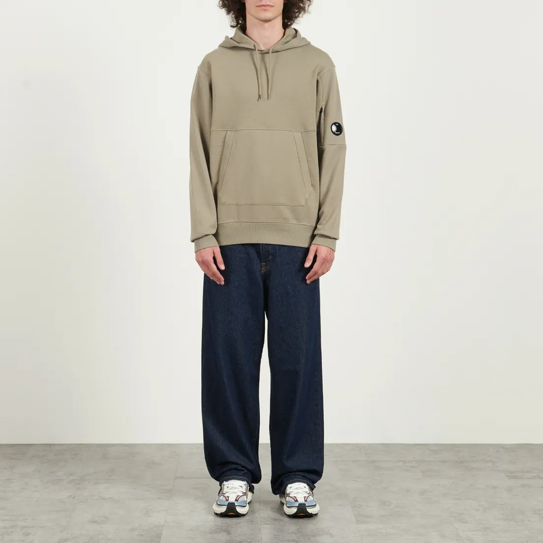 C.P. Company Мужская толстовка Diagonal Raised Fleece Lens Regular Fit Hoodie