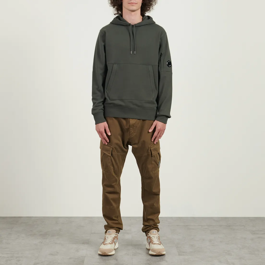 C.P. Company Мужская толстовка Diagonal Raised Fleece Lens Regular Fit Hoodie