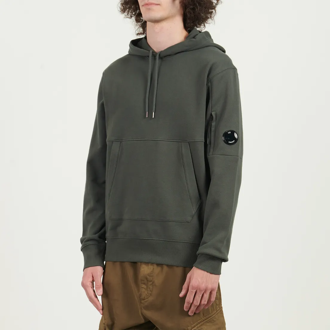 C.P. Company Мужская толстовка Diagonal Raised Fleece Lens Regular Fit Hoodie