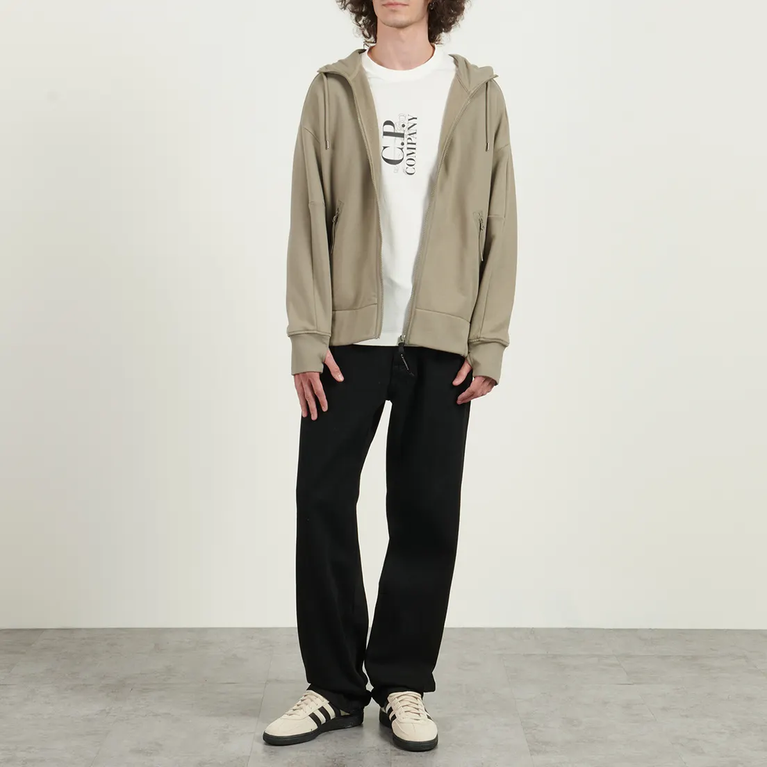 C.P. Company Мужская толстовка Adjustable Hoodie Kangaroo Pocket Lens