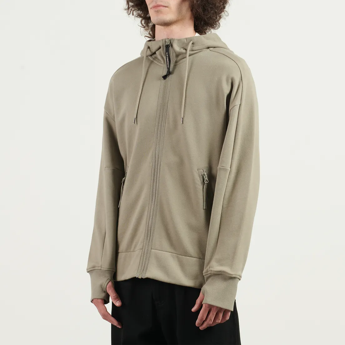 C.P. Company Мужская толстовка Adjustable Hoodie Kangaroo Pocket Lens