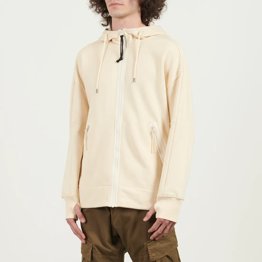 C.P. Company Мужская толстовка Adjustable Hoodie Kangaroo Pocket Lens