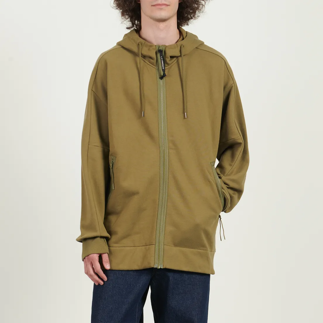C.P. Company Мужская толстовка Adjustable Hoodie Kangaroo Pocket Lens