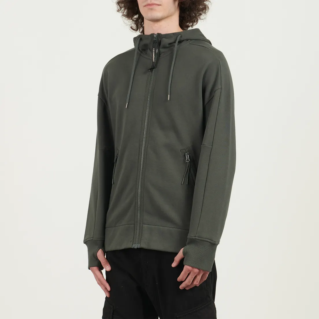 C.P. Company Мужская толстовка Adjustable Hoodie Kangaroo Pocket Lens