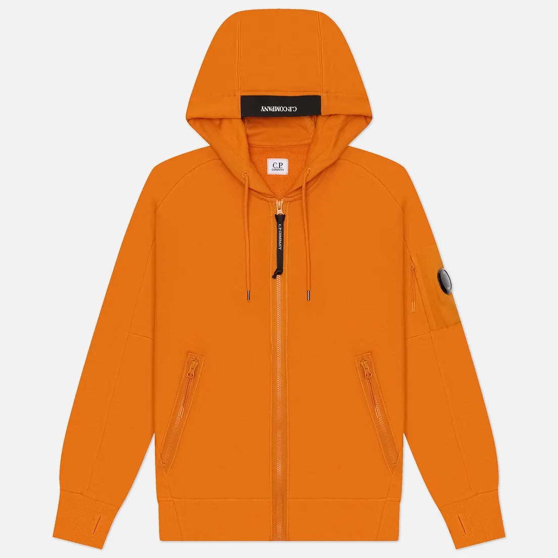 C.P. Company Мужская толстовка Diagonal Raised Fleece Lens Full Zip Hoodie