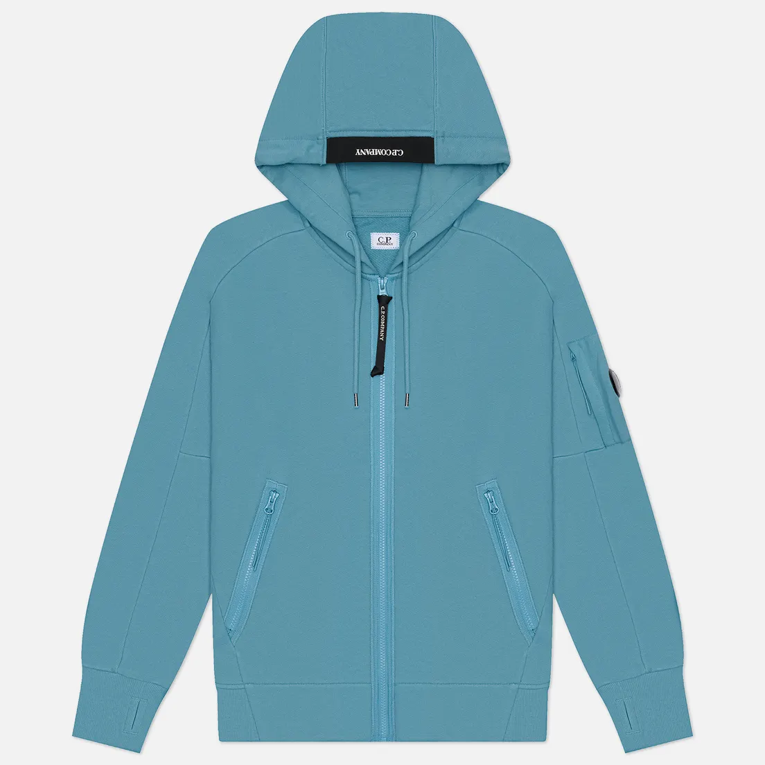 C.P. Company Мужская толстовка Diagonal Raised Fleece Lens Full Zip Hoodie