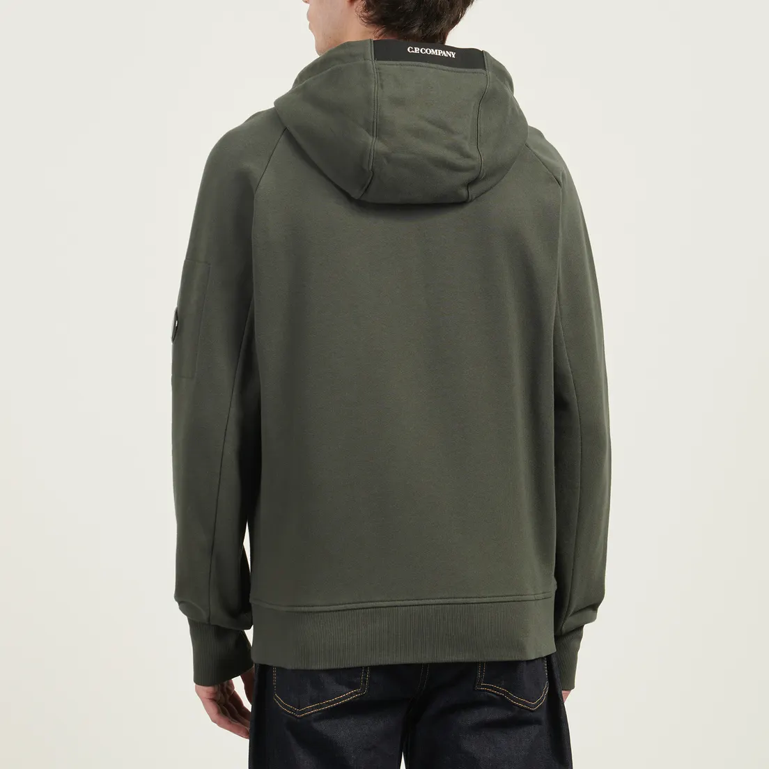 C.P. Company Мужская толстовка Diagonal Raised Fleece Lens Full Zip Hoodie