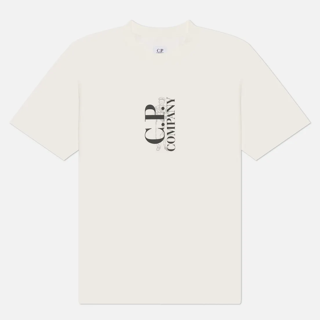 C.P. Company Мужская футболка 30/1 Jersey Logo Comfort Fit