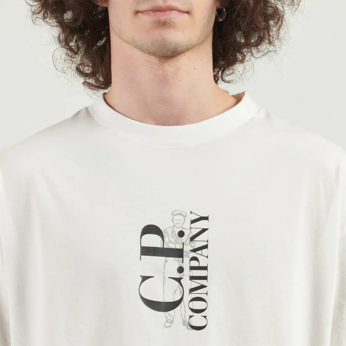 C.P. Company Мужская футболка 30/1 Jersey Logo Comfort Fit