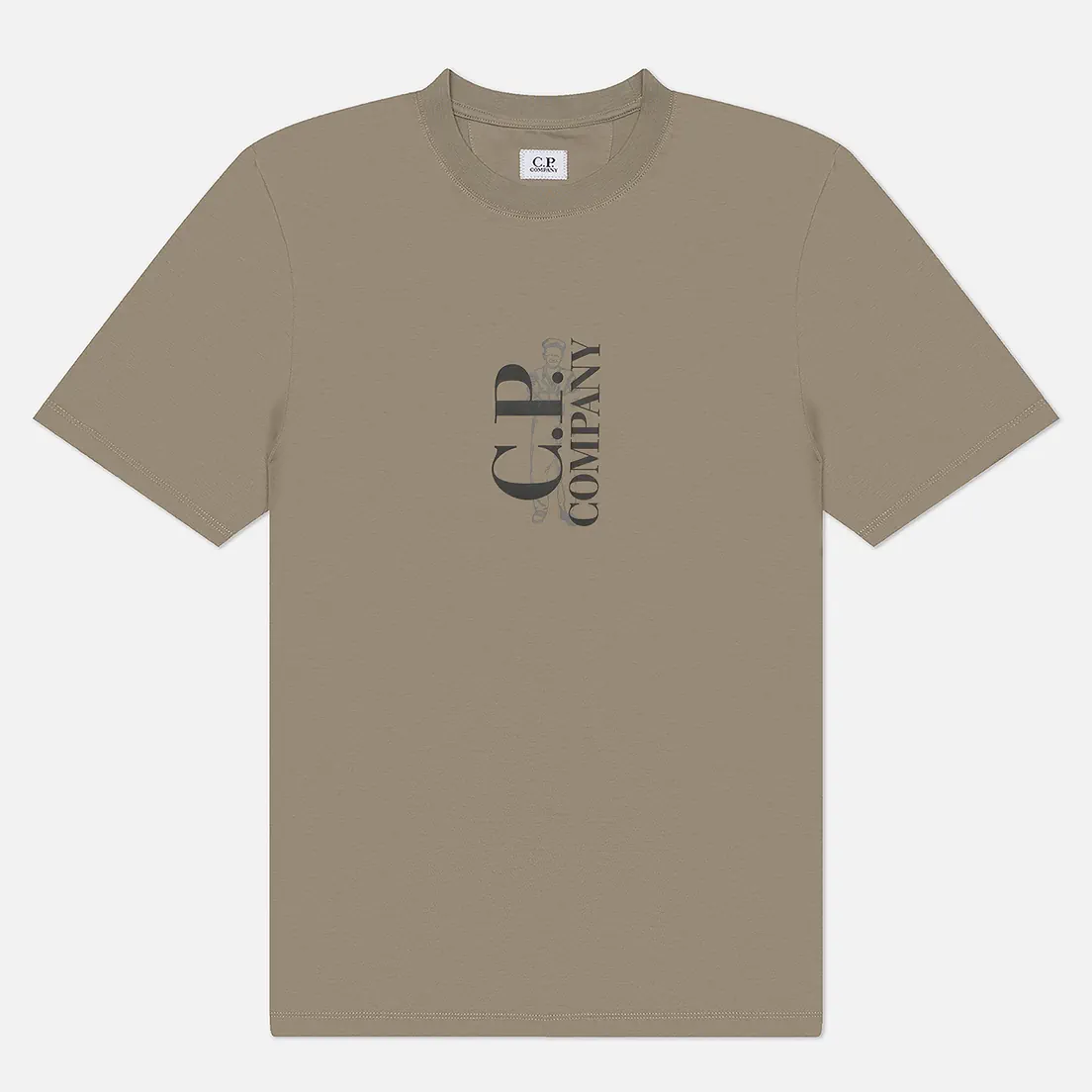 C.P. Company Мужская футболка 30/1 Jersey Logo Comfort Fit