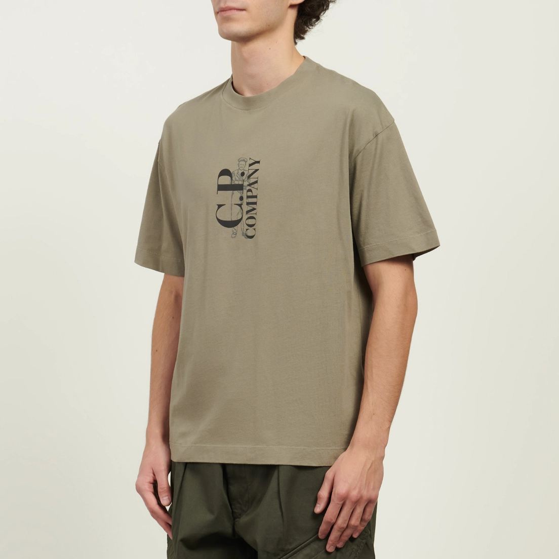 C.P. Company Мужская футболка 30/1 Jersey Logo Comfort Fit