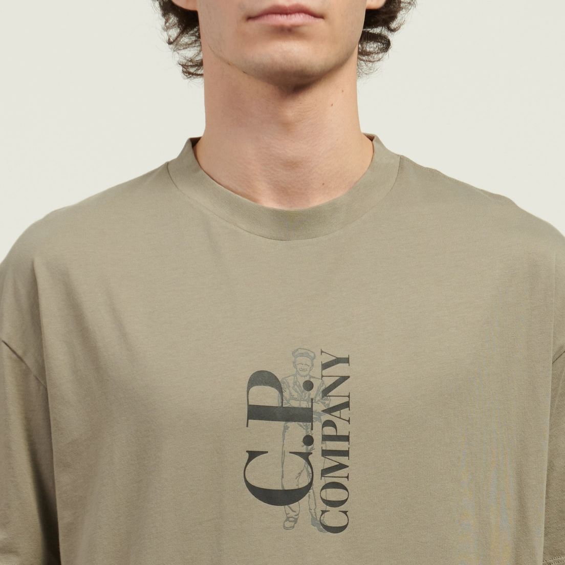 C.P. Company Мужская футболка 30/1 Jersey Logo Comfort Fit