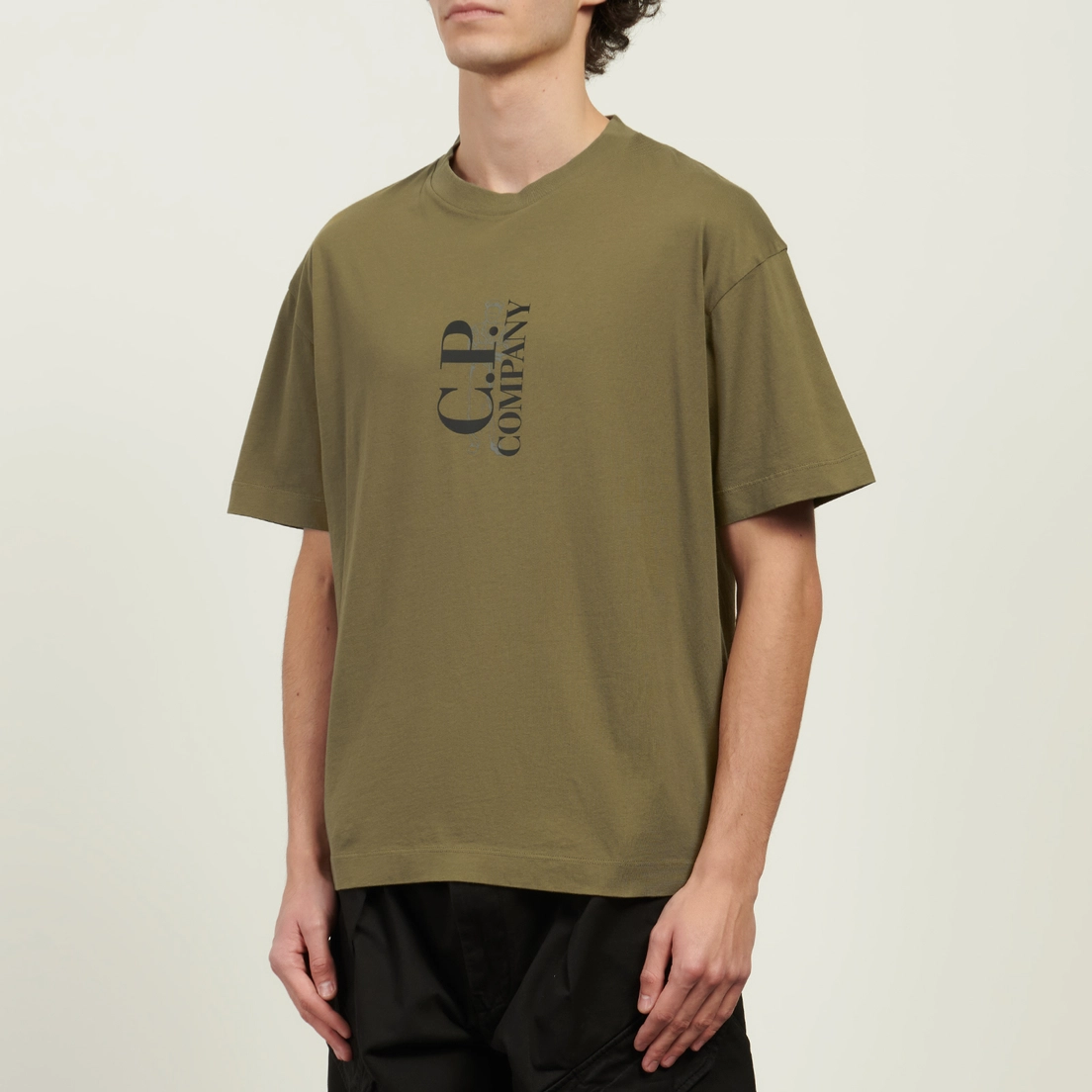 C.P. Company Мужская футболка 30/1 Jersey Logo Comfort Fit