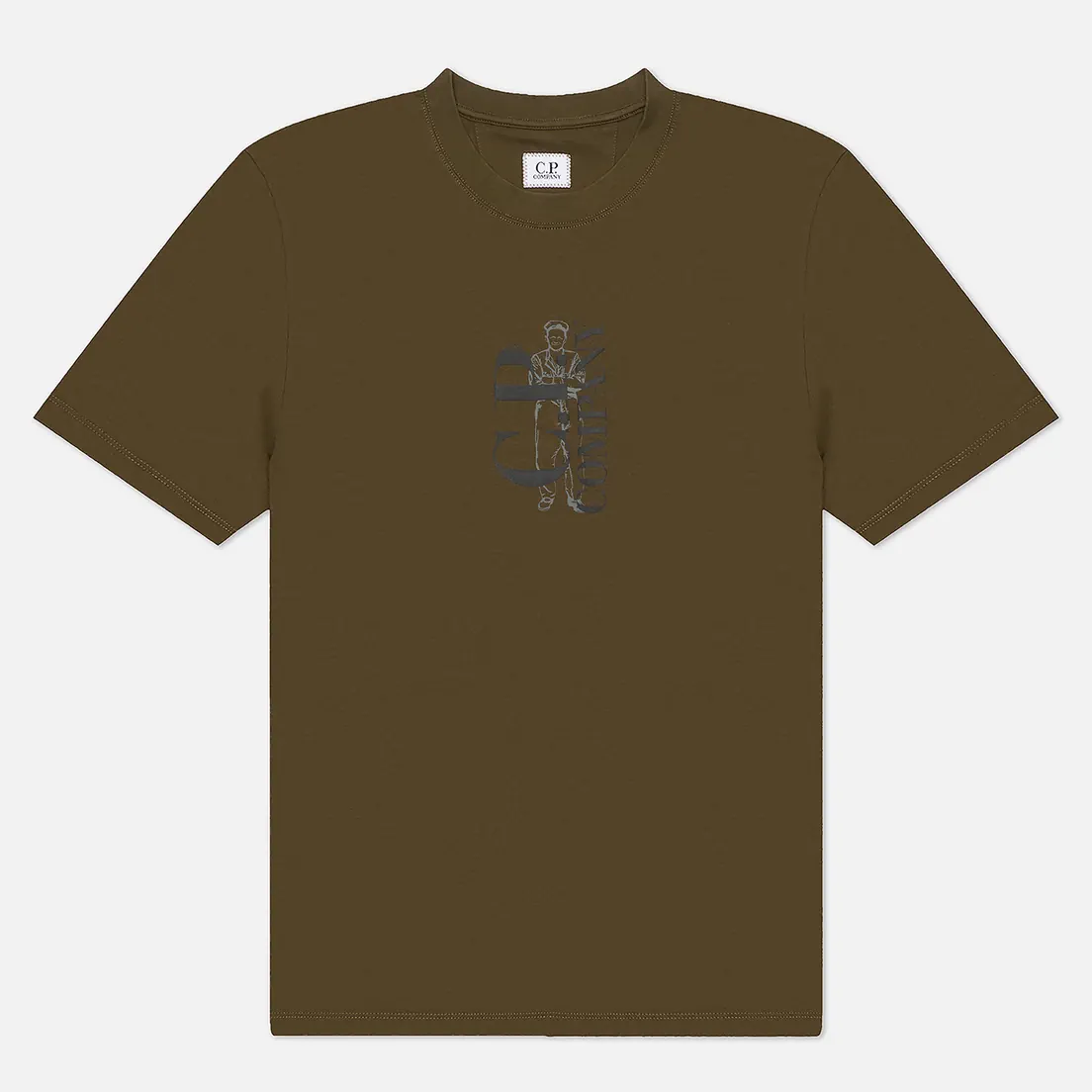 C.P. Company Мужская футболка 30/1 Jersey Logo Comfort Fit