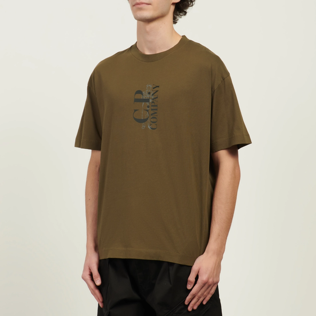 C.P. Company Мужская футболка 30/1 Jersey Logo Comfort Fit