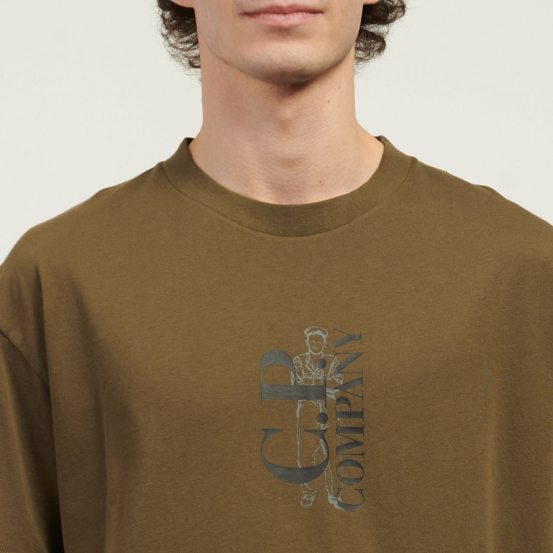 C.P. Company Мужская футболка 30/1 Jersey Logo Comfort Fit