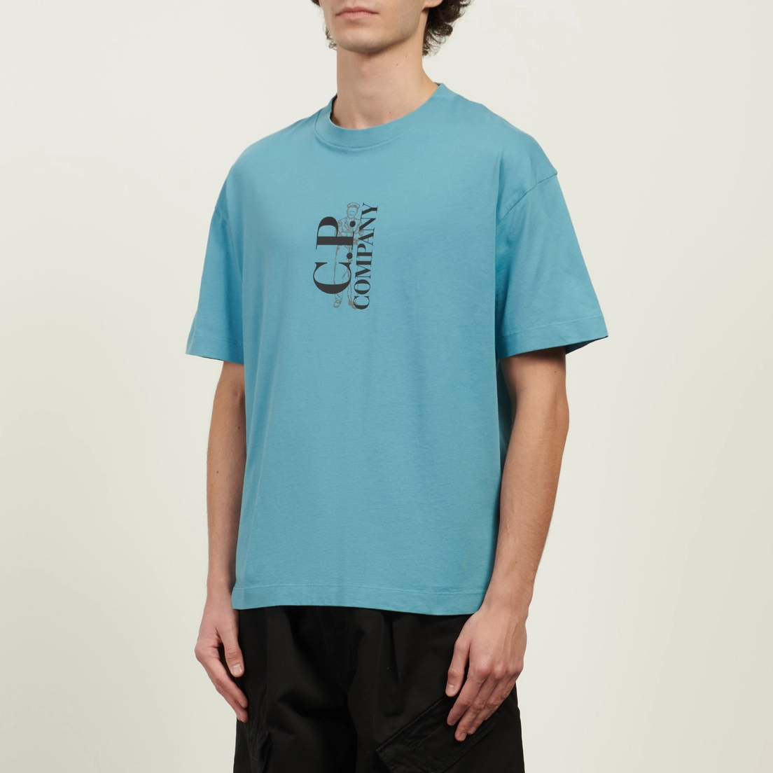 C.P. Company Мужская футболка 30/1 Jersey Logo Comfort Fit