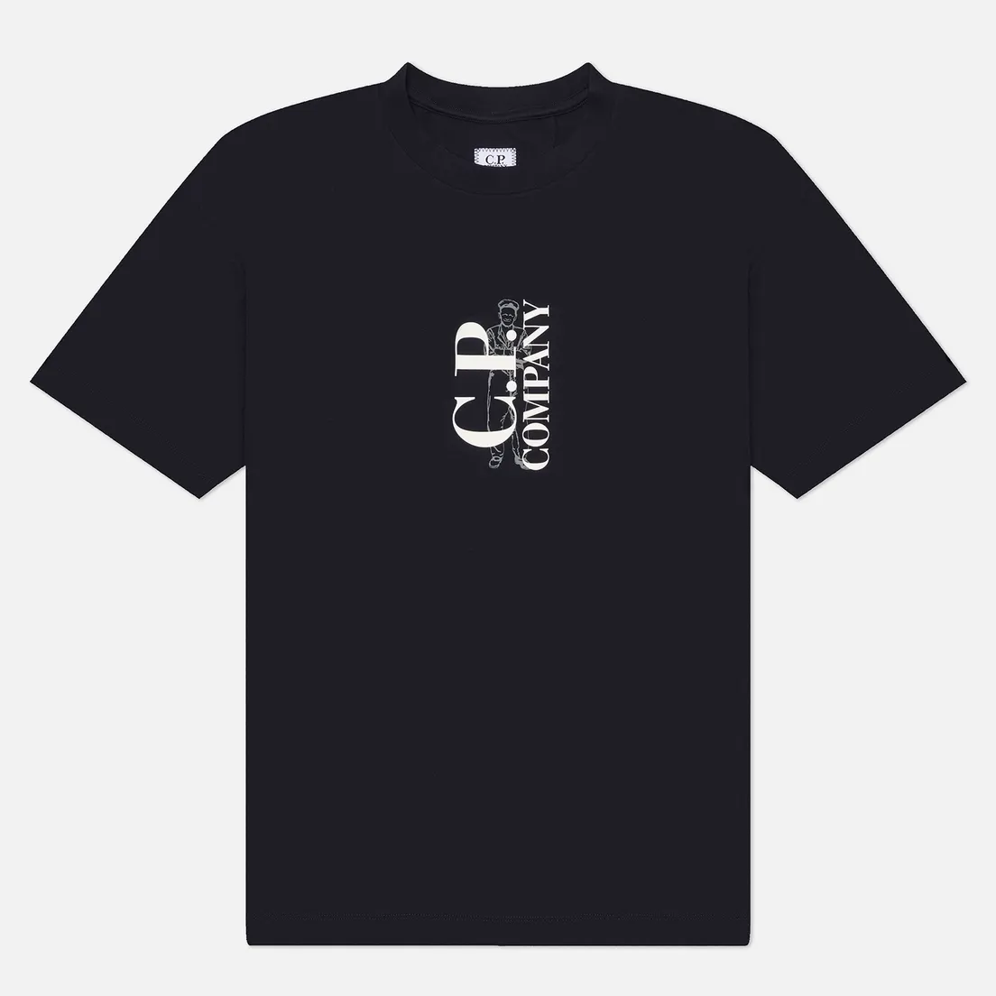 C.P. Company Мужская футболка 30/1 Jersey Logo Comfort Fit