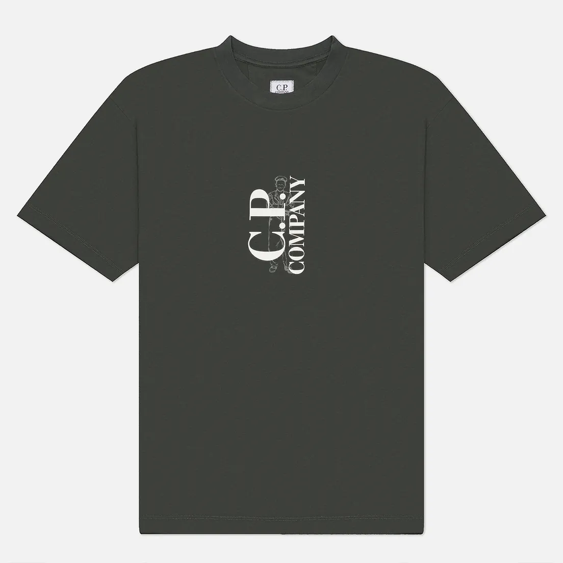 C.P. Company Мужская футболка 30/1 Jersey Logo Comfort Fit