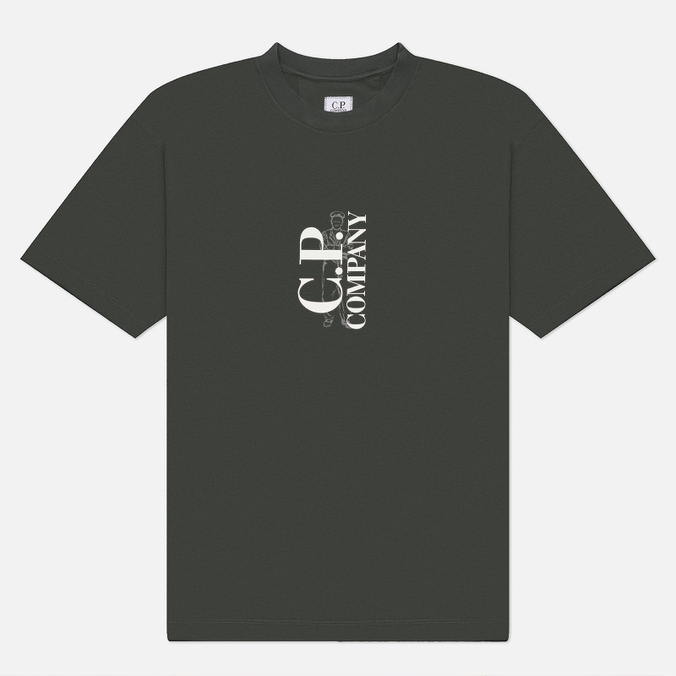 Мужская футболка C.P. Company 30/1 Jersey Logo Comfort Fit