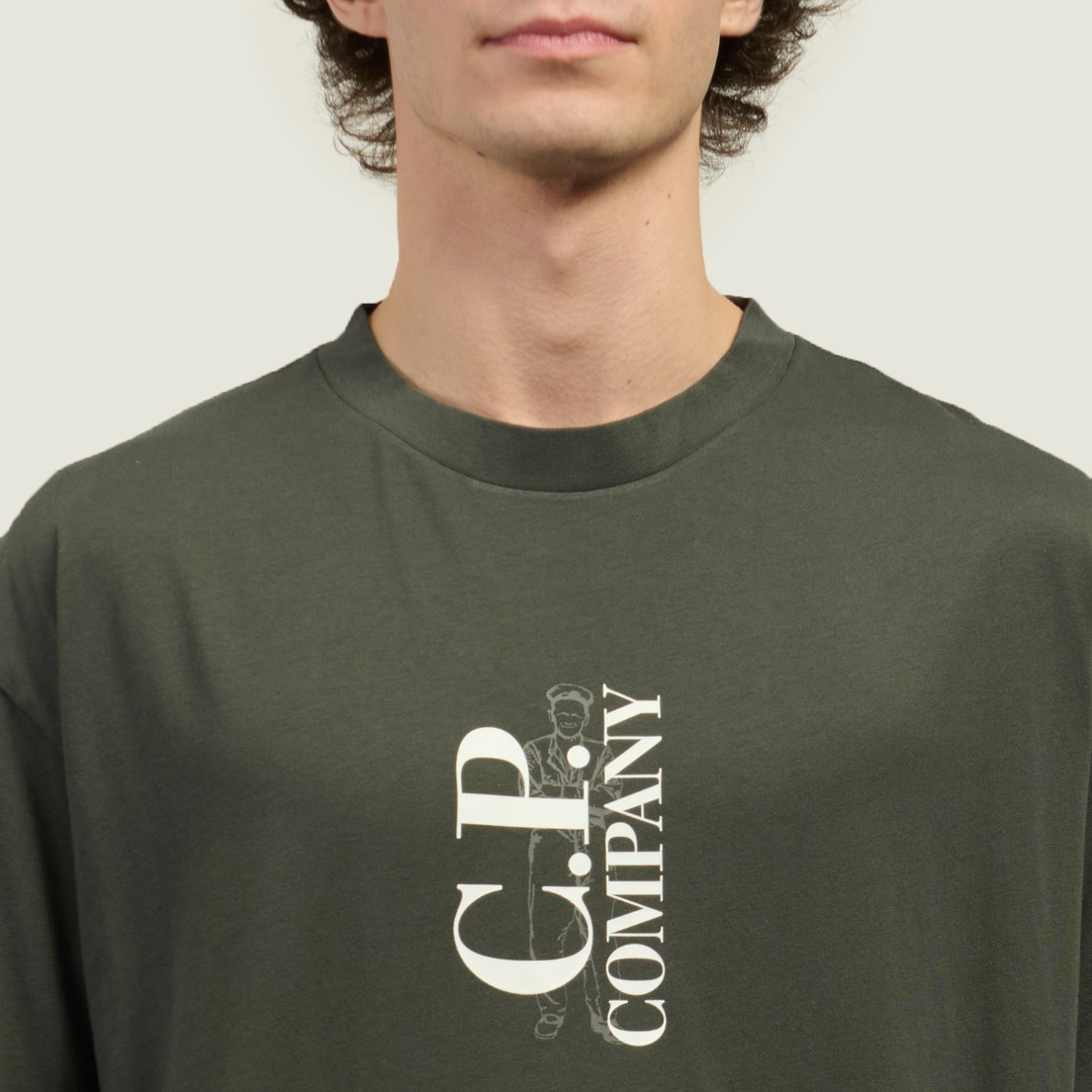 C.P. Company Мужская футболка 30/1 Jersey Logo Comfort Fit