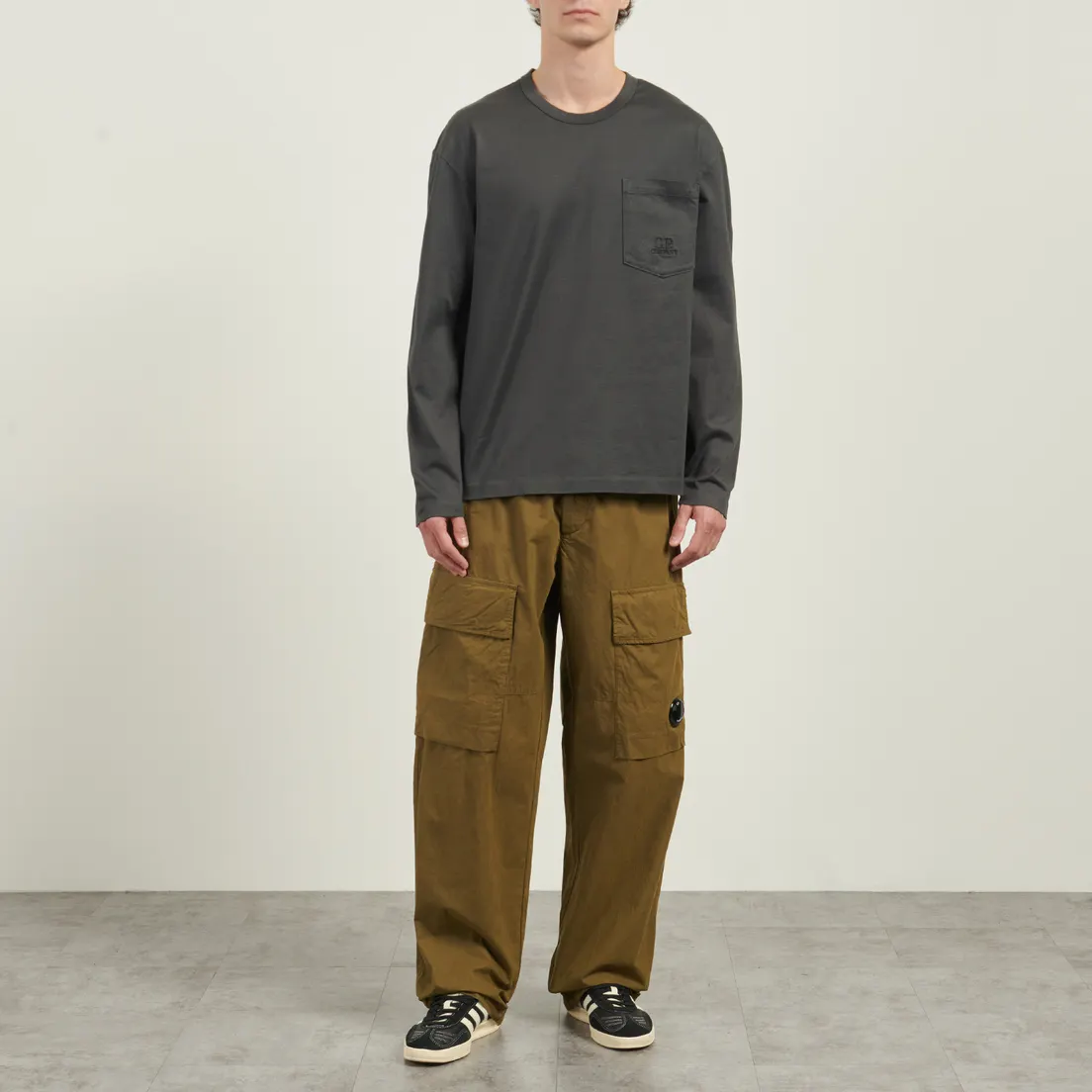C.P. Company Мужской лонгслив Mercerized 30/2 Jersey Twisted