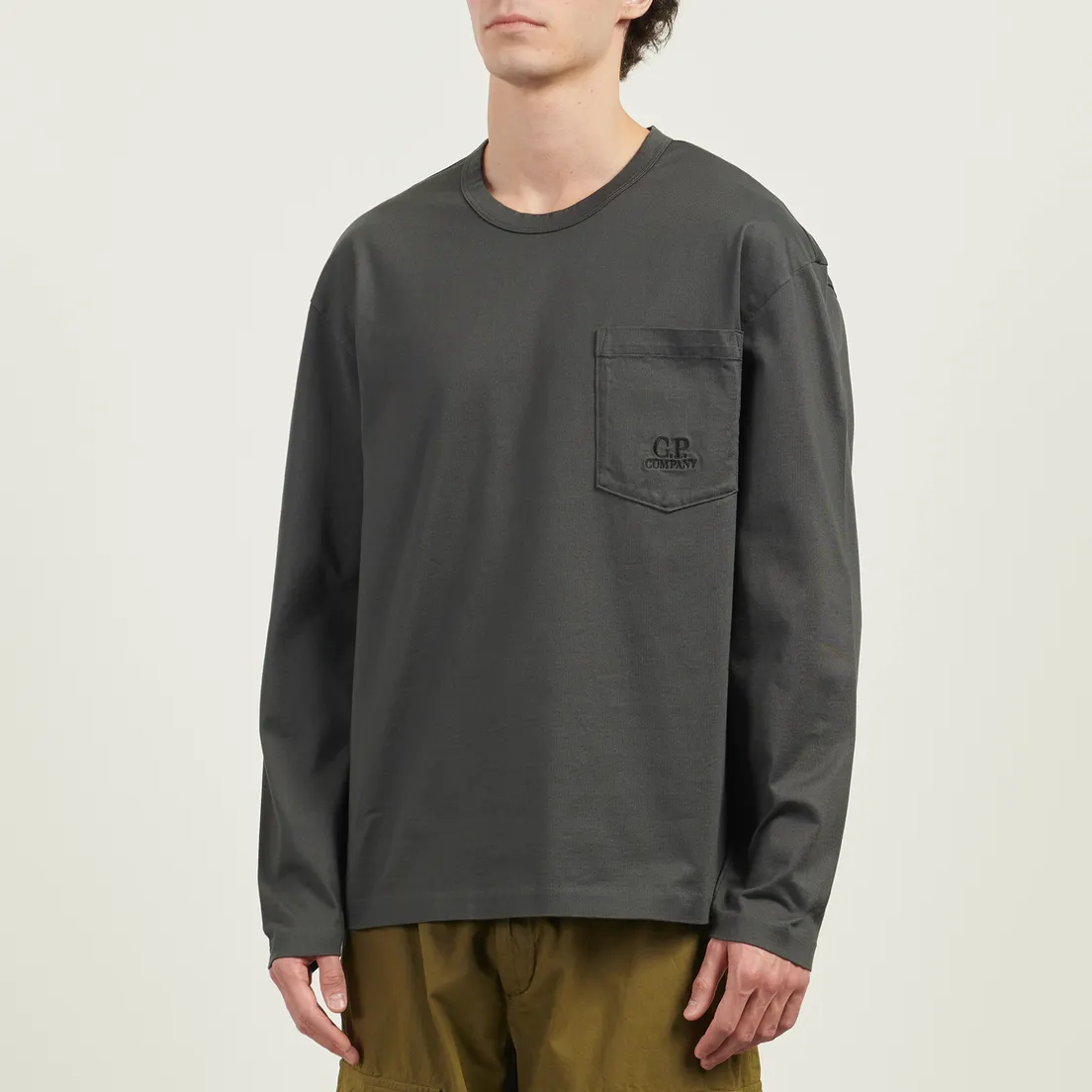 C.P. Company Мужской лонгслив Mercerized 30/2 Jersey Twisted